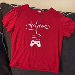 Boys’ Red Gaming T-Shirt